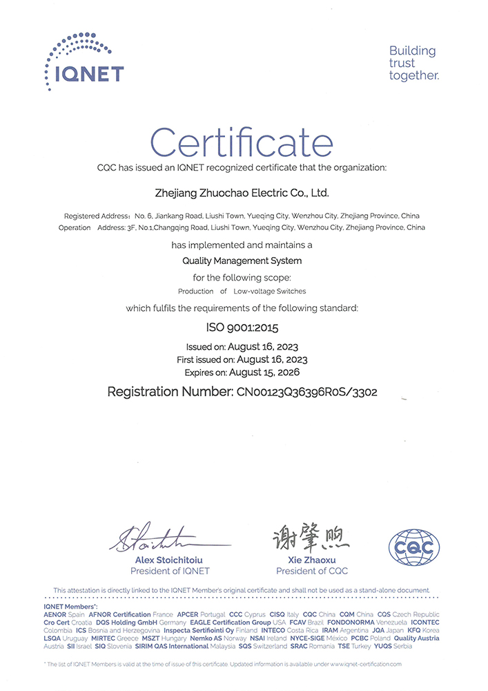 Management System Certificate